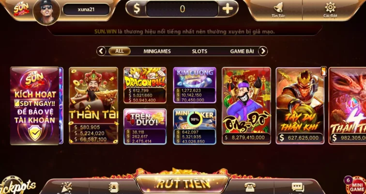 Game Nổ Hũ sun win đáng để bạn quan tâm và trải nghiệm